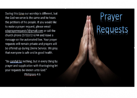 Click Image for Prayer Requests Online Form